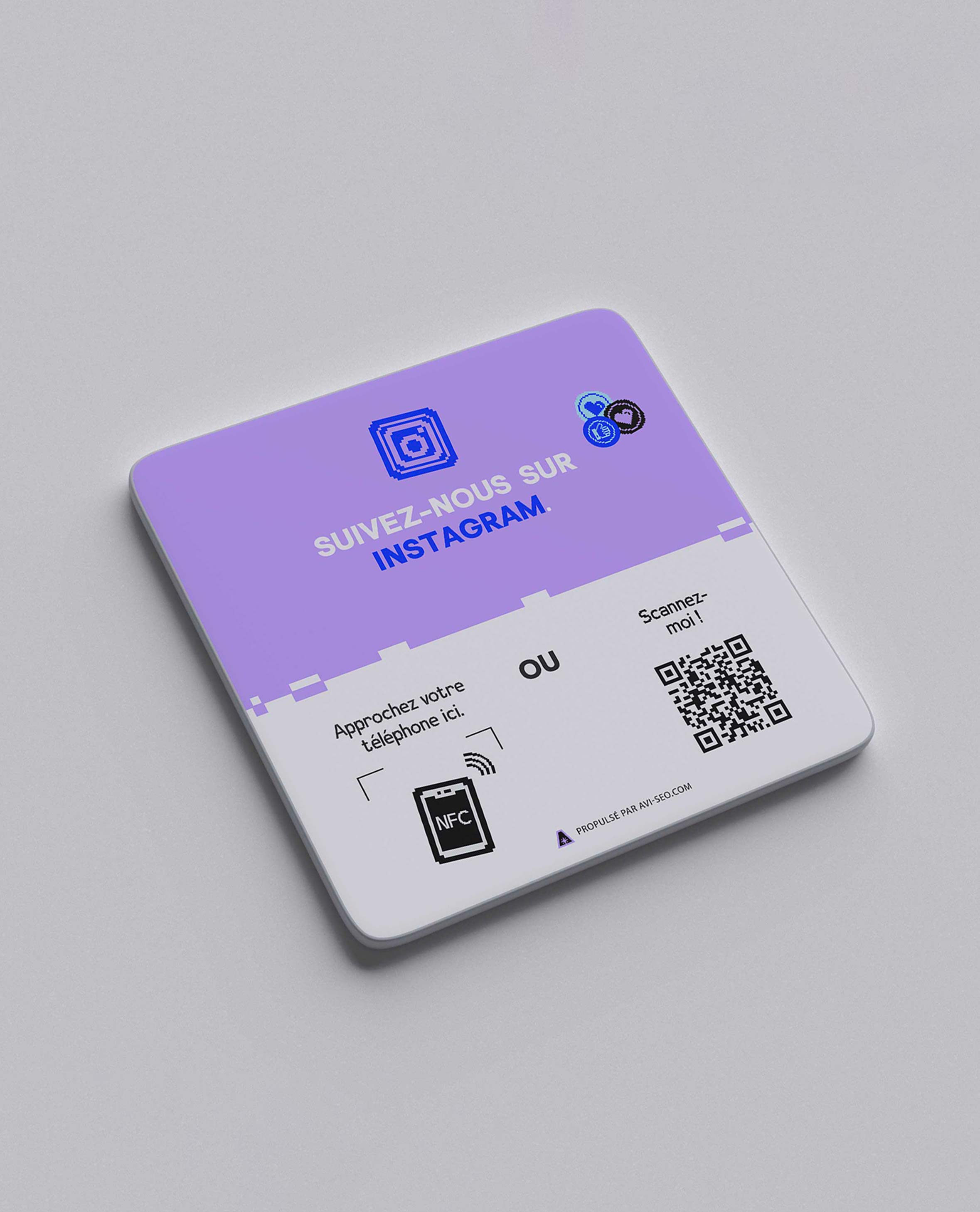 Plaque QR Code Instagram