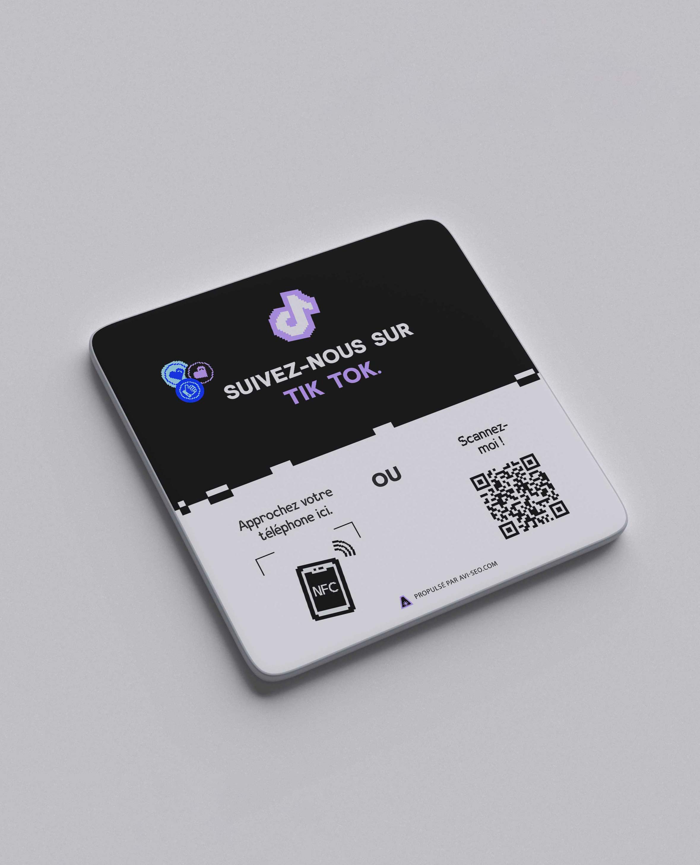 Plaque QR Code TikTok