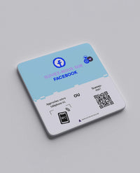 Plaque QR Code Facebook