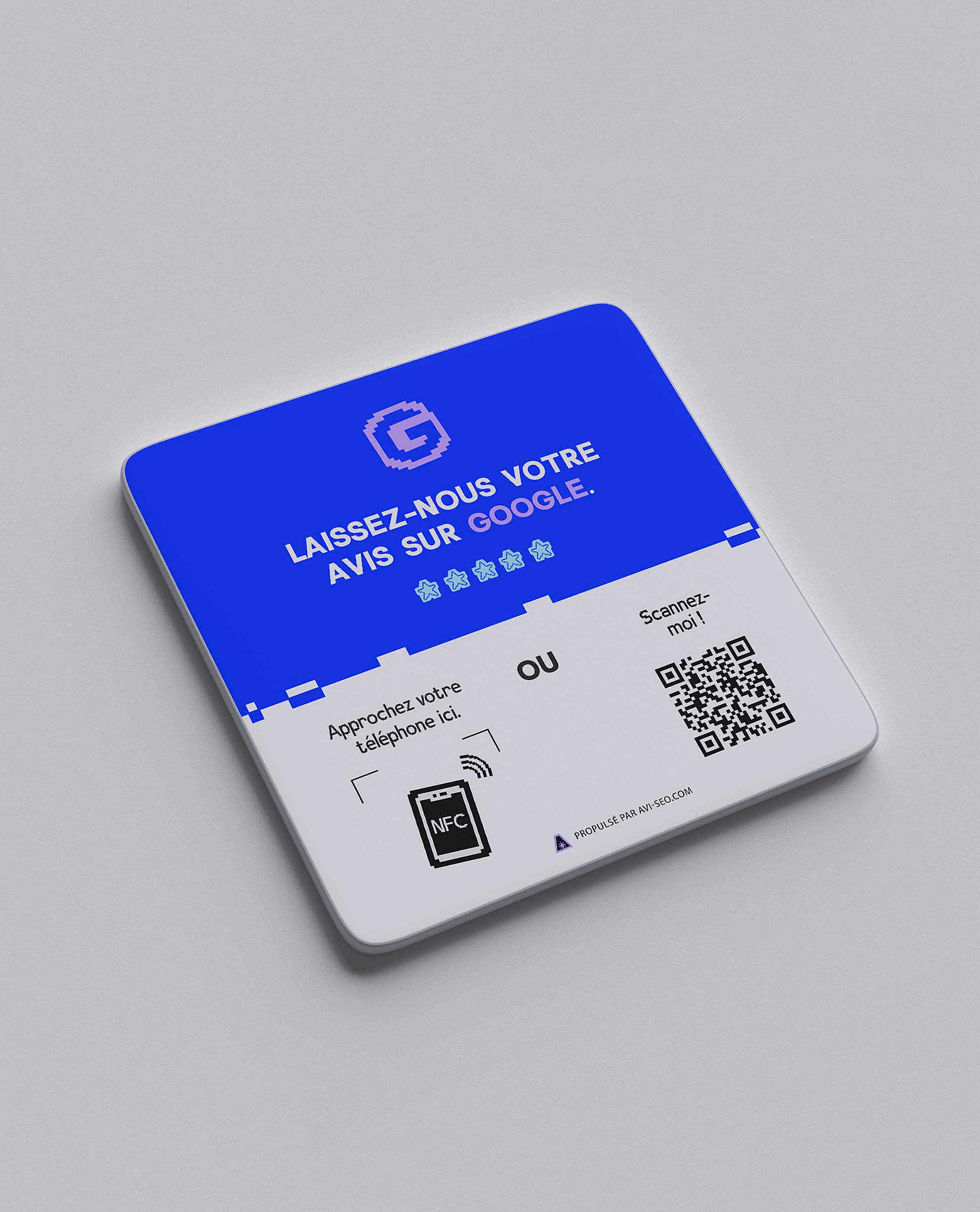Plaque QR Code Google Avis